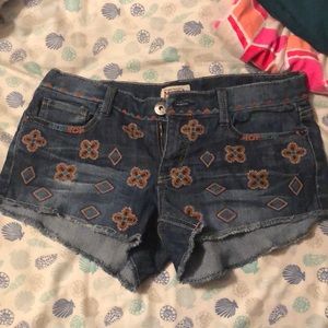 Denim shorts